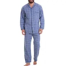 Pijama Masculino Flanela 100% Algodão Sepie 925 Xadrez
