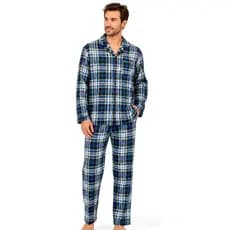 Pijama Masculino Longo Soft Touch Sepie 930 Flanelado