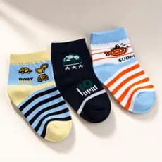 Kit até 12 Pares Meia Infantil Menino Estampada Algodão Super Conforto