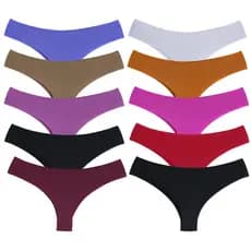 KIT 10 Calcinhas Sem Costura Não Marca na Roupa Confortável Forro Antialérgico Conforto Total Reforçada MELHOR CUSTO
