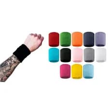 KIT de Munhequeira Toalha Pulso Cores Algodão Unissex Masculino Feminino Tênis Acad Basquete Beach Tenis Volei Cross Fit