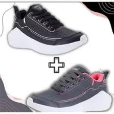 kit Tênis Feminino DRJ Leveza e Conforto em Dobro para Academia e Caminhada!