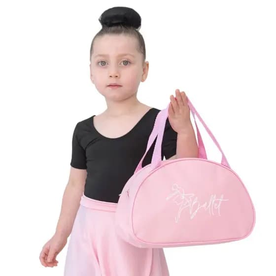 Bolsa Rosa Ballet Porta Sapatilha/Acessório Infantil Pliê