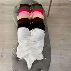 Body Feminino Maio Com Fivela BOJO Tomara Que Caia Versátil Pará Qualquer Ocasiões