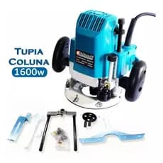 Tupia Coluna 1600W Nakasaki De 8mm e 12mm Com Pinças Profissional 110V / 220V