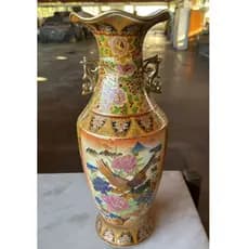Vaso de Porcelana Estilo Oriental – Ideal para Decoração e Presentes Elegantes