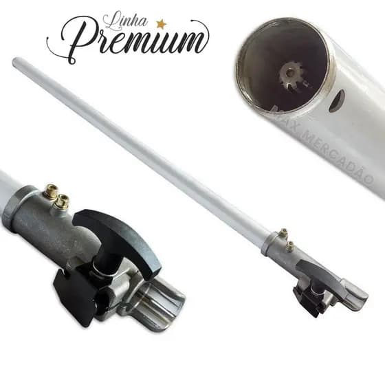 Haste Extensora Roçadeira 28mm 9 Estrias Cabo Alongador Completo Universal Profissional
