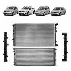 Radiador Gol G5 G6 G7 G8 Saveiro Voyage Fox SpaceFox Com Ar Condicionado 1.0 e 1.6 2008 a 2018