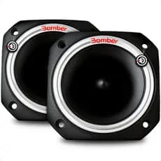 Combo de Par Alto-falantes Mini Super Tweeter Bomber 300w Rms e 8Ω Ohms