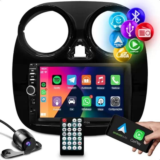 Multimidia Universal Carplay Android Auto 7 Polegadas Moldura Fiat Palio Attractive Fiat Grand Siena