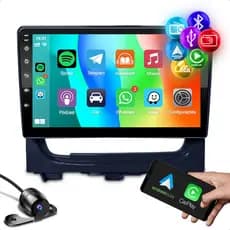 Multimidia Aikon MP5 Carplay Android Auto 9 Polegadas + Moldura Fiat Palio Strada Siena Weekend