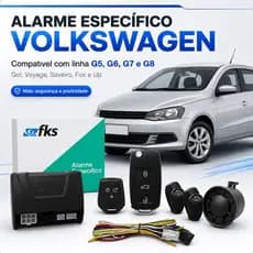 alarme especifico para modelos volkswagen G5 G6 G7 G8 chave canivete  e função desliga radio fk500