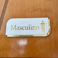 Placa Para banheiro - Placa decorativa para banheiro - placa de sinalização - Plaquinha em acrílico