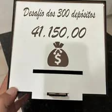 Cofre Desafio para juntar dinheiro ! Junte R 45.150,00