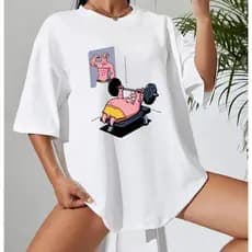 Camiseta Unissex Oversized Streetwear Majin Boo Patrick