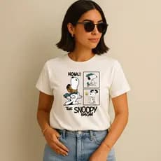T-Shirt Baby Look The Snoop Show 100% Algodão STORE MAIDA
