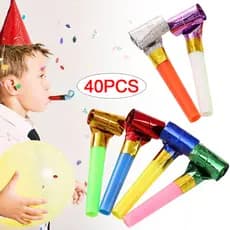 Apito Engraçado Explodir Rolo De Ruído Aniversário Jogando Brinquedo Soprando Decoração De Festa Crianças Favores