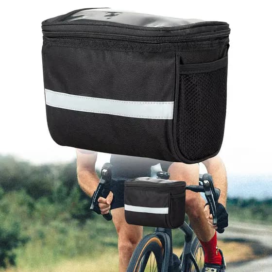 Bolsa Durável Para Guidão , Cesta De Tubo Frontal , Bicicleta , Esportes Ao Ar Livre , Equipamento De Ciclismo