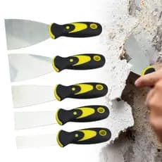 Conjunto De Facas De Massa De Anjo , 5 Peças , Raspadores De Metal Para Drywall , Decalques , Papel De Parede , Remendo