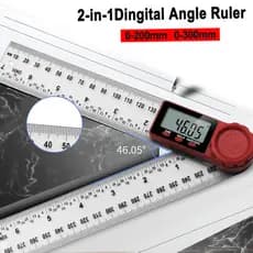 Novo 200MM/300MM LCD Nível Régua Goniômetro Dobrável Ângulo Localizador Digital Inclinômetro Transferidor