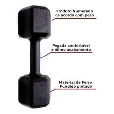 Halter Sextavado Pintado 1 - 5 Kg