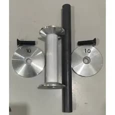 Kit Barra Recartilhada Para Dumbbells - ATENÇÃO: mandar a medida pelo CHAT ou escrever nas OBSERVAÇÕES.