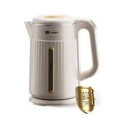 Chaleira Elétrica 110V 1355W 1.8L Auto Desligamento Proteção Dupla Anti Queimadura Base 360° Rotação Aço SUS304 Inox