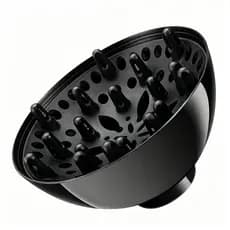 Difusor Cachos LONYAN Cabelo Cacheado Modelagem Volume Ondulado Secador Universal Nylon Ecológico PC Preto 5cm Feminino