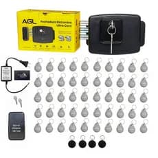 Kit Fechadura Ultra Card AGL 50 unidades Chaveiro Digital Tag 13,56Mhz Condominio