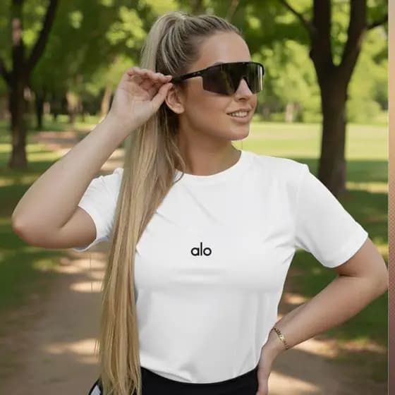 T-Shirt Feminina 100% Algodão Camiseta Estampada Yoga Fitness Promoção Envio Imediato