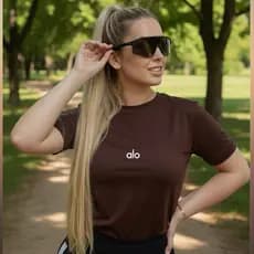 Camiseta Feminina 100% Algodão Camisa de Treino Fitness Estampada Yoga Envio Imediato