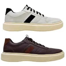 Kit 2 Sapatênis Masculino Casual Bkarellus Uso Diário