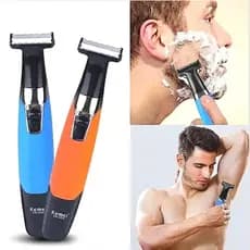 Kemei 1910 Maquina de Barbear Aparador de Pelos Masculino Raspar Pelos Íntimos Axila Virilha barba