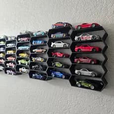 Display Prateleira Hot Wheels Estante Modular Para Parede Carrinho Gearhead Miniaturas 10/20 Carrinhos