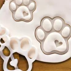 Cortador e Marcador de Biscoitos Cookie e Massa de Patinha Pata de Cachorro e Gato