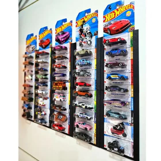 Display Expositor Hot Wheels Suporte Para Parede Carrinho Gearhead Miniaturas Para 5/10 Carrinhos Blister
