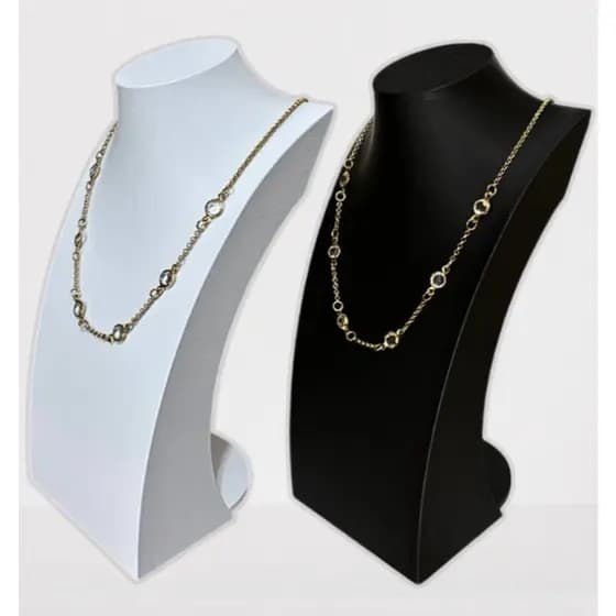 Busto Porta Joias e Expositor de Colares Bijuterias e Acessórios Com Base Reforçada Choker