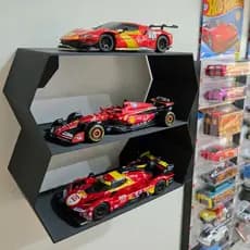 Display Prateleira Carrinhos 1/32 1/43 1/64 Hot Wheels Modular Estante Para Parede Bburago Miniaturas Diversos Maisto