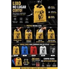 Lixeira Automotiva Piloto Organizador Carro 50 Unidades