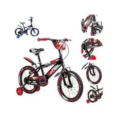 Bicicleta Infantil Aro 16 – Pro Aventura com Rodinhas | Cor Vermelha