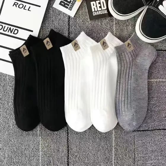 Meias de verão masculinas, meias brancas resistentes a odores, meias pretas finas e versáteis da Zhuji, meias esportivas
