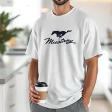 Camiseta Cavalo Oversized Carro Corrida Blusa Masculina Unissex Roupa Tuning Estilo Verão Adulto