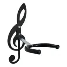 2 Suportes. de CLAVE DE FÁ  Parede para Violão; Guitarra; Uculelê; Baixo; Viola