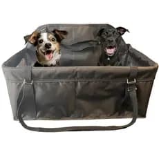 Cadeira de Transporte PRETA ...DUPLA..CACHORROS 20 kilos P/ Carro Cachorros e Gatos  (Raças pequenas e médias ate 10kg)