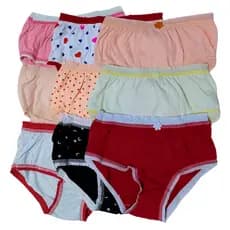 Kit 3 Calcinhas Infantil Juvenil Menina Kellynha Kids Estampada - 100% Algodão