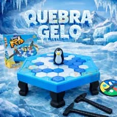 Jogo Quebra Gelo Pinguim Numa Fria  Brinquedo Infantil Interativo Jogo de Mesa Educativo