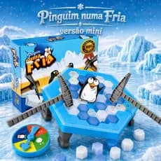 Jogo Quebra Gelo Pinguim Versão Mini Brinquedo Infantil Interativo Jogo de Mesa Educativo