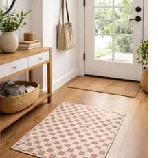 Tapete  Artesanal 79x50cm Antiderrapante – Cores Variadas para Sala, Quarto e Cozinha