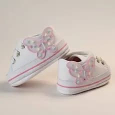Tenis de bebe menina Borboleta - jardim encantado - RN - 12M - presente pra bebê