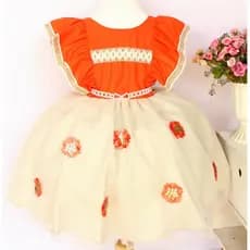 Vestido Festa Luxo Tema Moana Flor Fantasia com Tiara.